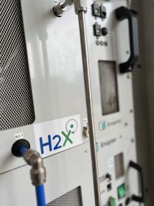 AEM electrolyser at H2X's New Plymouth base