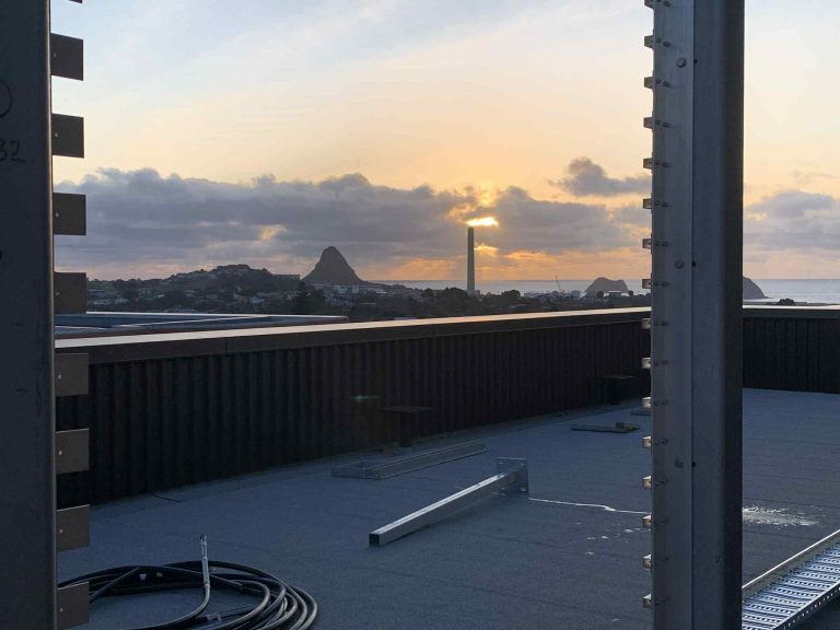 Hospital roof view